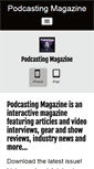 Mobile Screenshot of podcastingmag.com