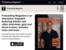Tablet Screenshot of podcastingmag.com